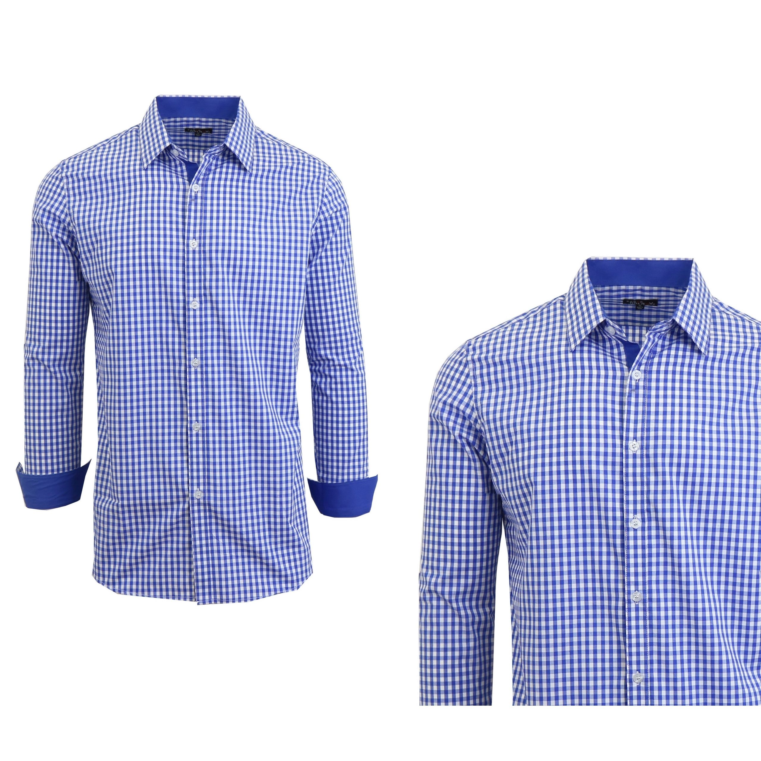 Mens-Long-Sleeve-Checkered
